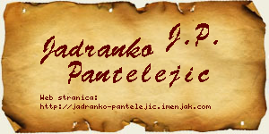 Jadranko Pantelejić vizit kartica